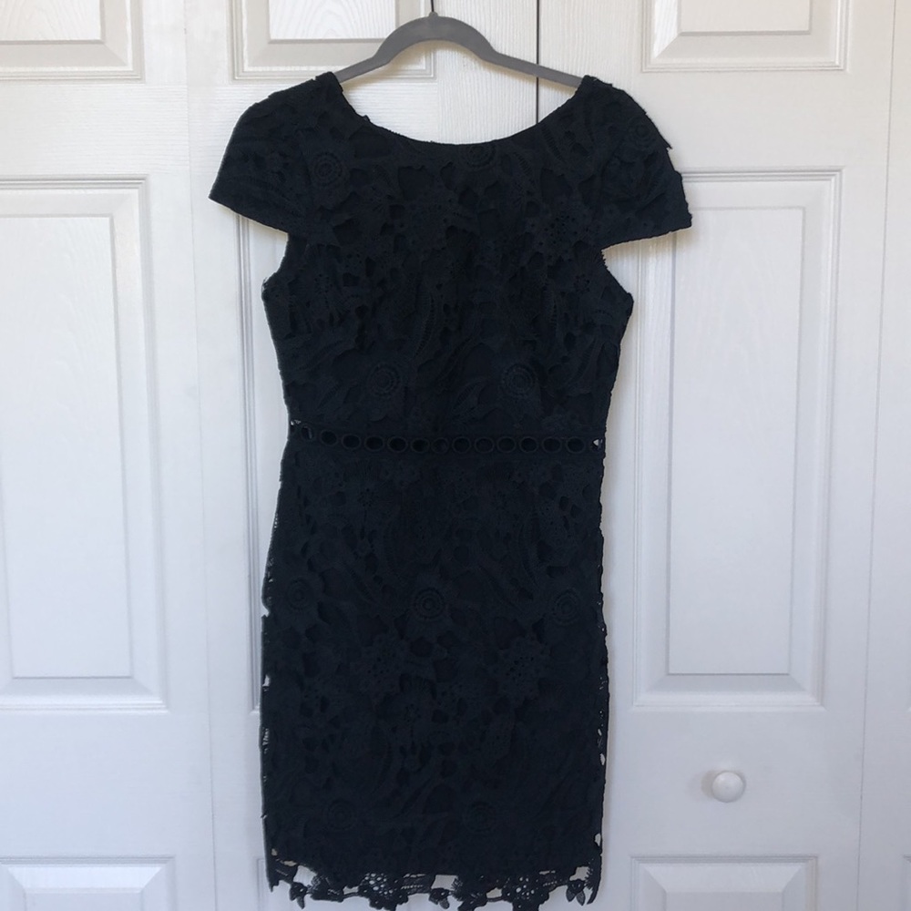 Gorgeous Formal Lacy Deep Blue Dress